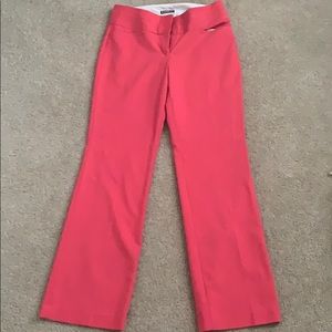 Pink bootcut dress pants
